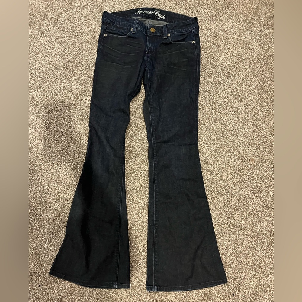 American eagle teal flare size 2 regular